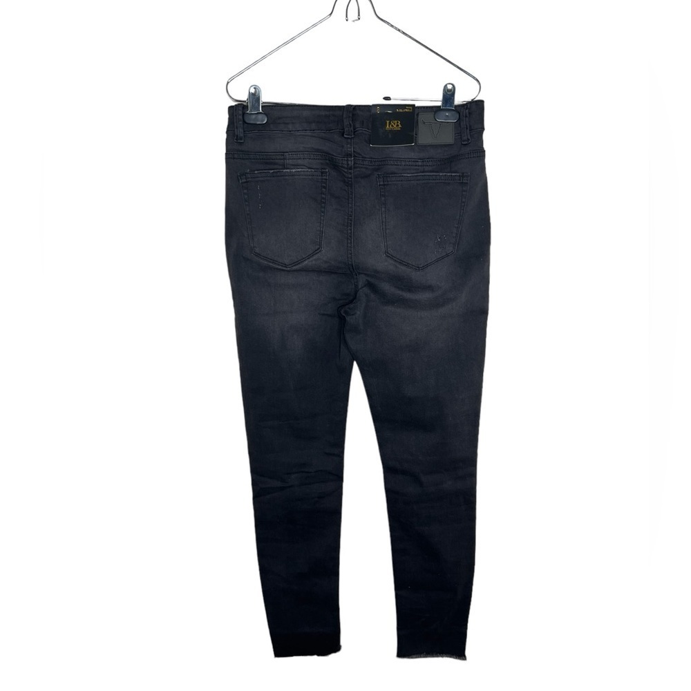 Lucky And Blessed Women's Skinny Sequin Patches Jeans View 6